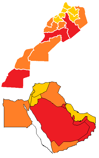 mapa maroc